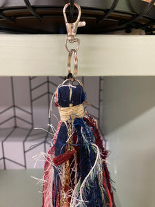 Ragtime Charm Dangle Keychain/Purse Tassel