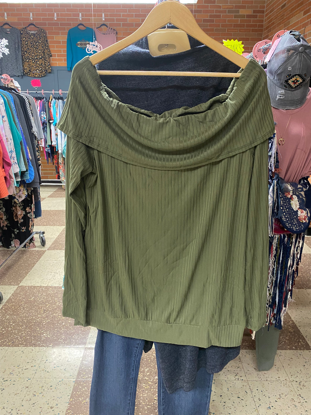 Lookin For Love Olive Top