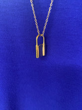 Load image into Gallery viewer, Locked Boho Necklace with Long Gold Chain
