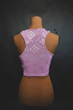 Load image into Gallery viewer, Chillville Lavender Crop Tank
