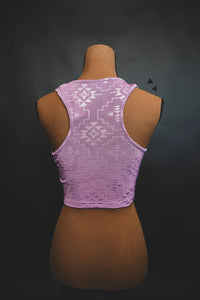 Chillville Lavender Crop Tank