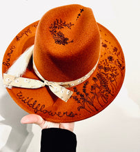 Load image into Gallery viewer, Among The Wildflowers Custom Burned Hat
