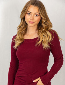 Find Me Burgundy Top