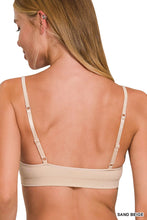 Load image into Gallery viewer, Beige Seamless V Front Bra
