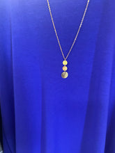 Load image into Gallery viewer, Stacked Circle Necklace with Gold Chain
