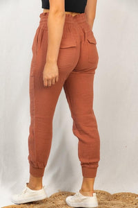 Lightweight Brick Crinkle Joggers