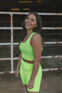 Chillville Neon Crop Tank