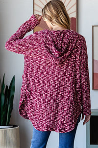 Amazing Grace Burgundy Knit Cardigan