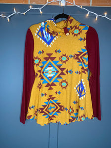 River Road Aztec Mustard Top