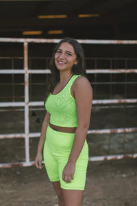 Chillville Neon Crop Tank