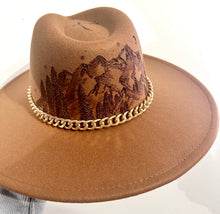 Load image into Gallery viewer, Rocky Mountain Nights Custom Burned Hat
