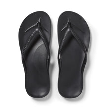 Load image into Gallery viewer, Archie&#39;s Black Flip Flops
