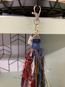 Ragtime Charm Dangle Keychain/Purse Tassel