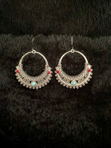 Alma Turquoise Silver Earrings