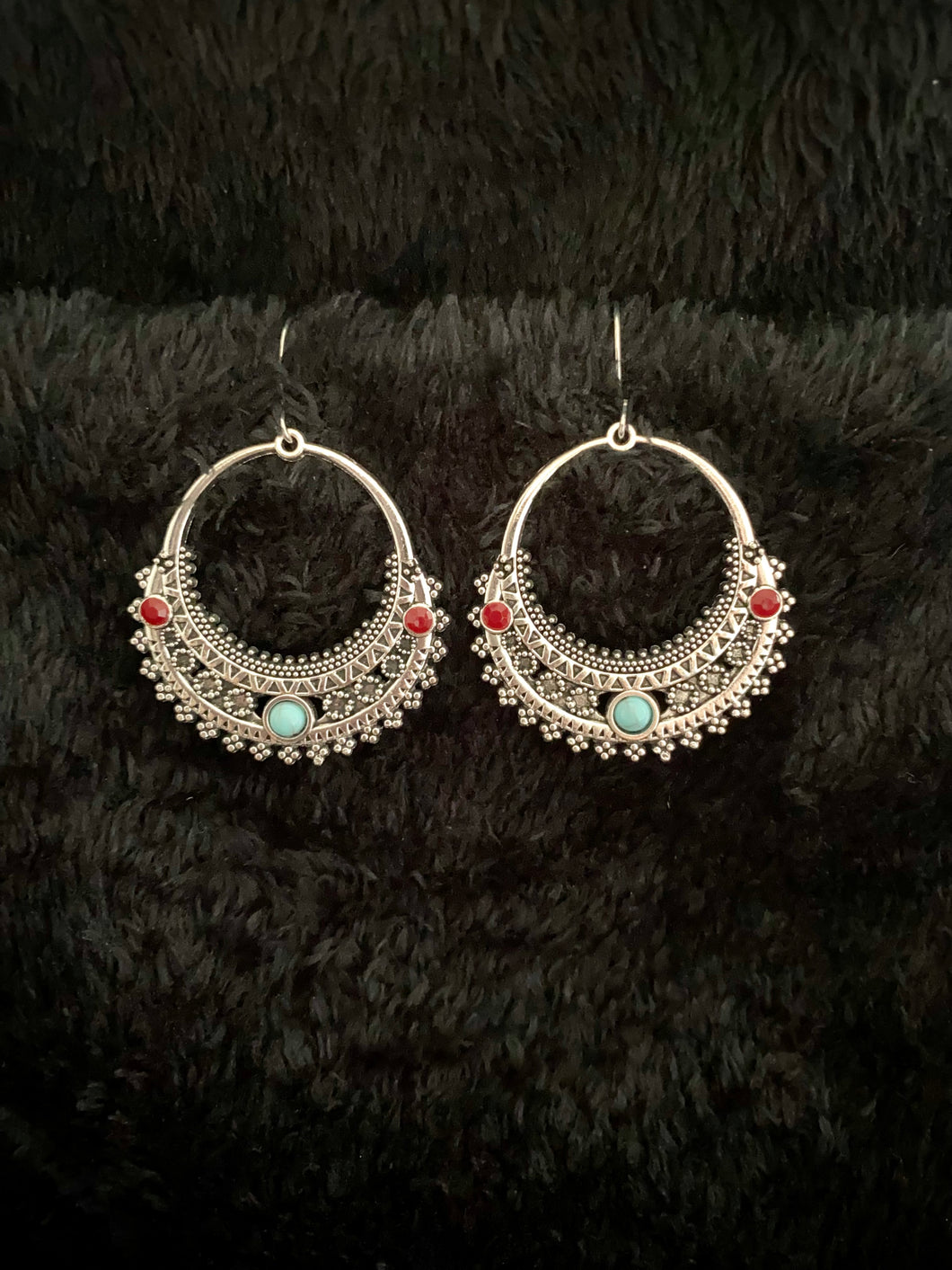 Alma Turquoise Silver Earrings