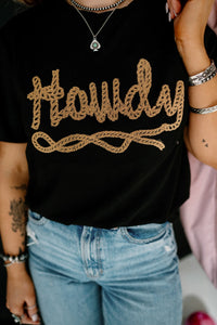 Howdy Honey Black Graphic Tee