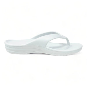 DAWGS Women's White Flip Flops