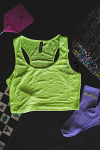 Chillville Neon Crop Tank