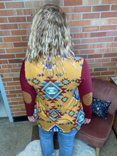 Load image into Gallery viewer, River Road Aztec Mustard Top
