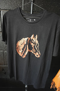 Copper Mane Black Tee