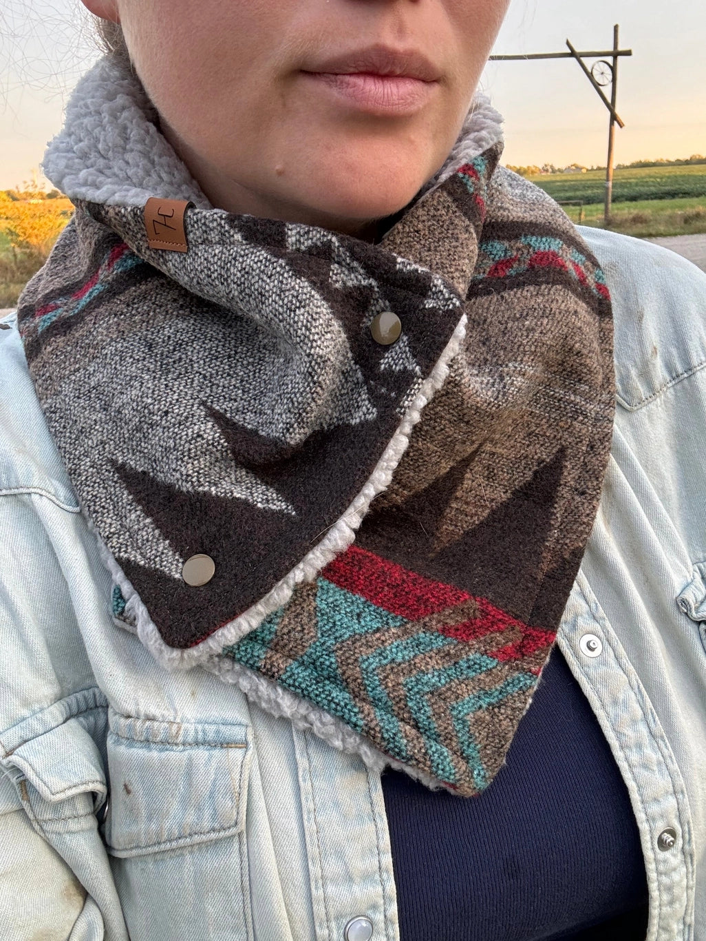 Montana Sherpa Cowboy Cowl