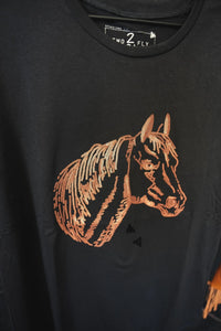 Copper Mane Black Tee