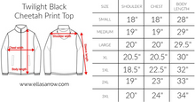 Load image into Gallery viewer, Twilight Black Cheetah Print Top
