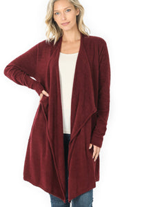 Lonesome Dove Burgundy Cardigan