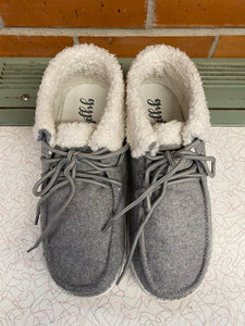 Mickey Light Grey Wool Boots