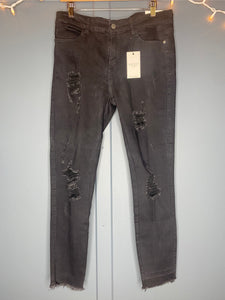Judy Blue Black Distressed Skinny Jeans