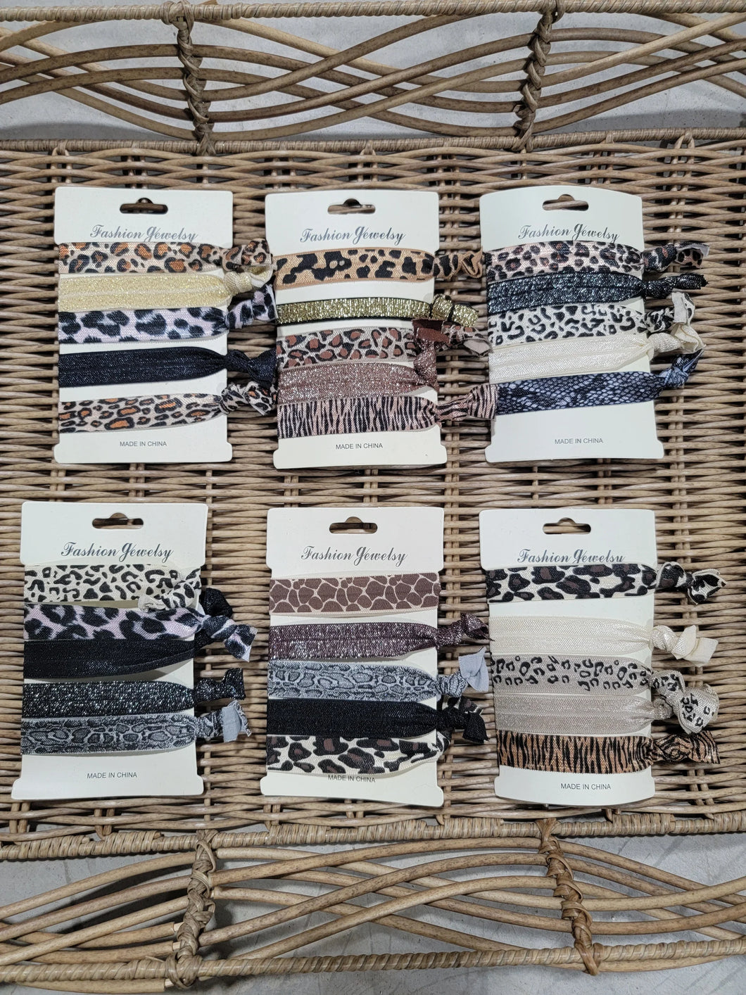 Animal Print Hair Ties