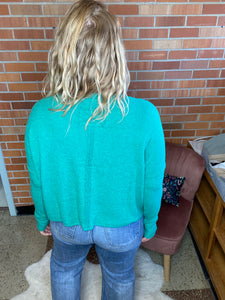 Small Town Turquoise Sweater