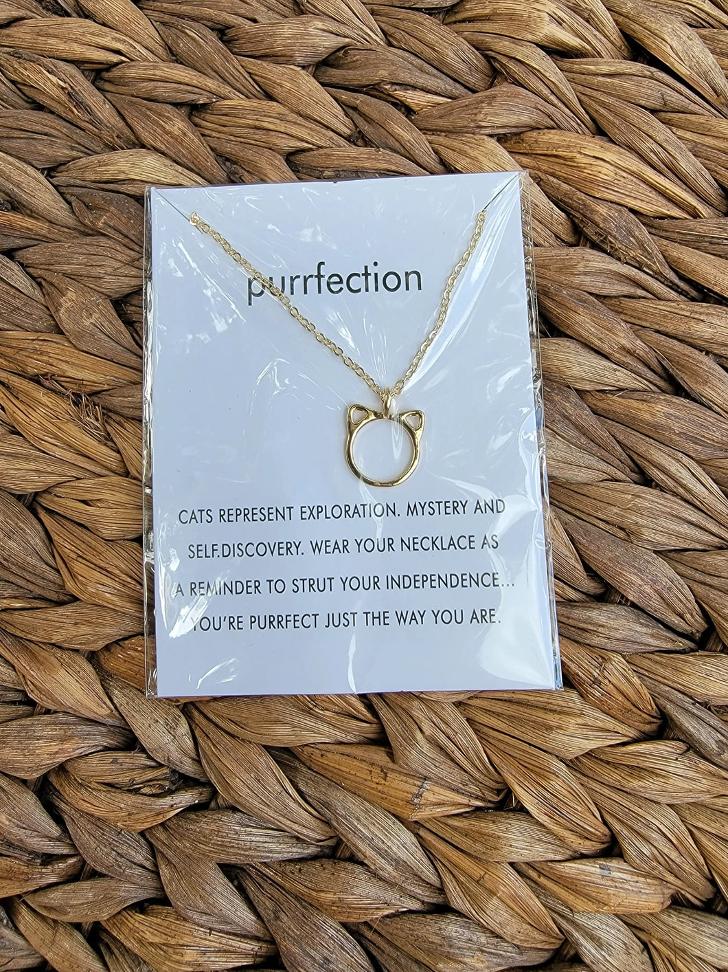 Purrfection Gold Kitten Necklace