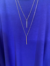 Load image into Gallery viewer, Double Bar Boho Necklace with Silver Chain
