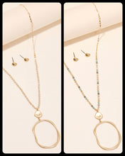 Load image into Gallery viewer, Beaded Cutout Long Necklace Set
