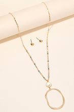 Load image into Gallery viewer, Beaded Cutout Long Necklace Set
