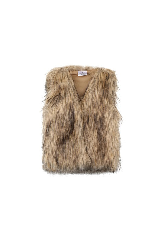 Kids Faux Fur Vest - Ella’s Arrow