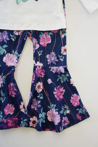 Kids Wild One Floral Pants and Top Set - Ella’s Arrow