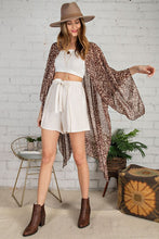 Load image into Gallery viewer, Leopard Chiffon Kimono - Ella’s Arrow
