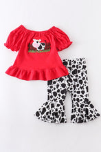 Load image into Gallery viewer, Kids Cow Print Pants and Tee Set - Ella’s Arrow
