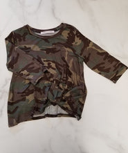 Load image into Gallery viewer, Kids Camo Top with Side Twist - Ella’s Arrow

