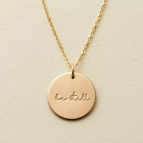 Be Still Gold Necklace - Ella’s Arrow