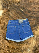 Load image into Gallery viewer, Lucky &amp; Blessed Dark Wash Jean Shorts - Ella’s Arrow
