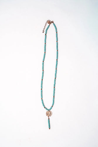 Turquoise Copper Charm Necklace - Ella’s Arrow