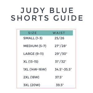 Judy Blue Distressed Shorts with Serape Patches - Ella’s Arrow