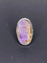 Load image into Gallery viewer, Charoite Oval Ring - Ella’s Arrow
