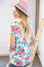 Load image into Gallery viewer, Still The One Ivory Floral Top - Ella’s Arrow
