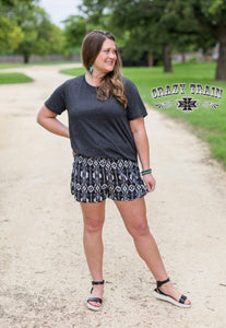 Southwestern Summer Aztec Shorts - Ella’s Arrow