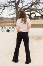 Load image into Gallery viewer, Night Moves Black Flare Leggings - Ella’s Arrow
