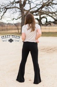 Night Moves Black Flare Leggings - Ella’s Arrow